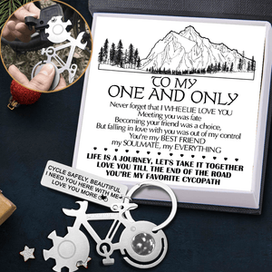 Bike Multitool Repair Keychain - Cycling - To My One And Only - You're My Favorite Cycopath - Gkzn13001