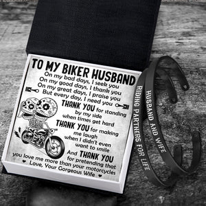 Biker Couple Bracelets - Biker - To My Husband - I Love You - Gbt14007