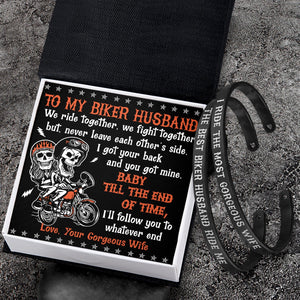 Biker Couple Bracelets - Biker - To My Husband - I Love You - Gbt14008