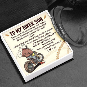 Biker Couple Bracelets - Biker - To My Son - I Love You - Gbt16005