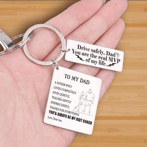 Calendar Keychain - Basketball - From Son - To My Dad - You Are The Real MVP Of My Life - Gkr18009