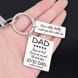 Calendar Keychain - Family - To My Dad - 10/10 Dad - Gkr18015