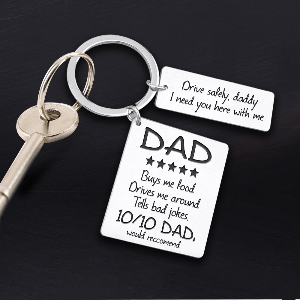 Calendar Keychain - Family - To My Dad - 10/10 Dad - Gkr18015