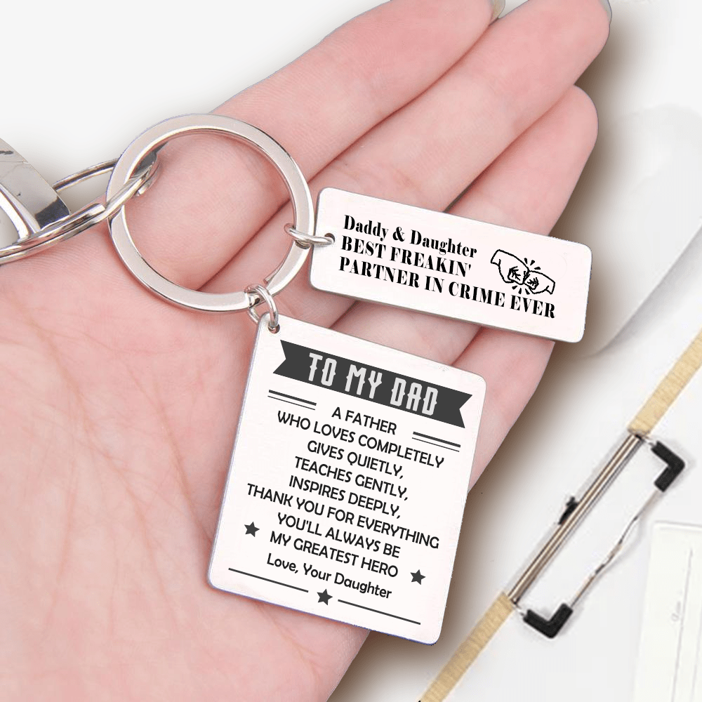 Keychain for online dad from daughter