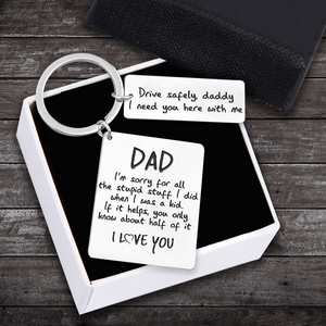 Calendar Keychain - Family - To My Dad - I Need You Here With Me - Gkr18018