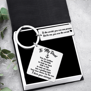 Calendar Keychain - Family - To My Dad - To Me, You Are The World - Gkr18014