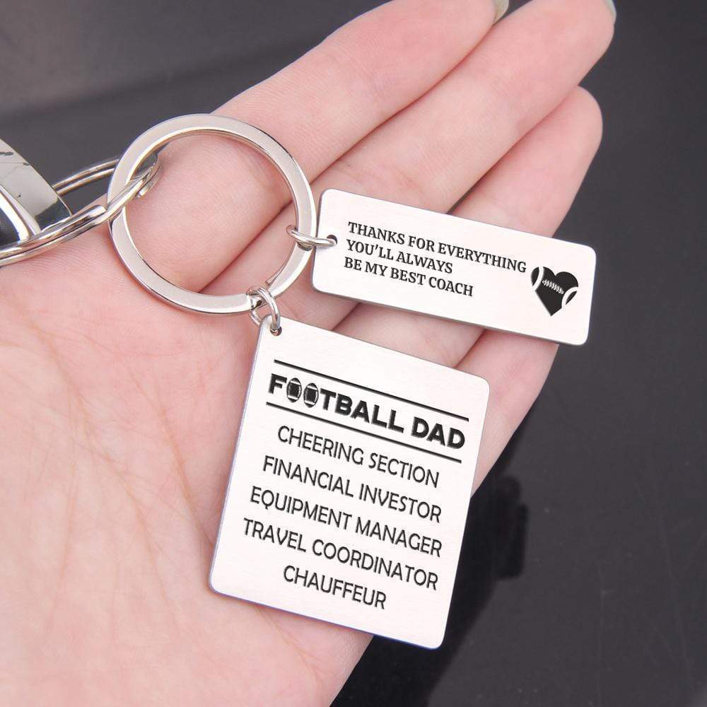 Calendar Keychain - Football - To My Dad - You'll Always Be My Best Coach - Gkr18004