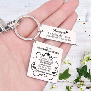 Calendar Keychain - To My Beautiful Mom - From Son - Thank You For Being My Mom - Gkr19016