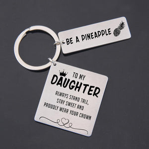 Calendar Keychain - To My Daughter - Be A Pineapple - Gkr17002