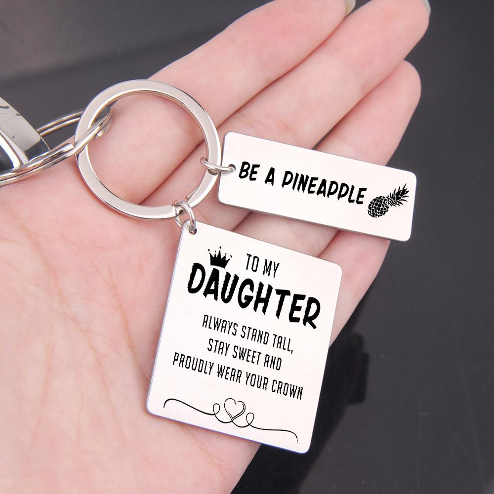 Calendar Keychain - To My Daughter - Be A Pineapple - Gkr17002