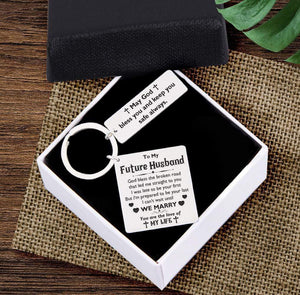 Calendar Keychain - To My Future Husband - May God Bless You And Keep You Safe Always - Gkr24003