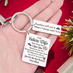 Calendar Keychain - To My Future Wife - You Are The Best Decision I Ever Made - Gkr25007