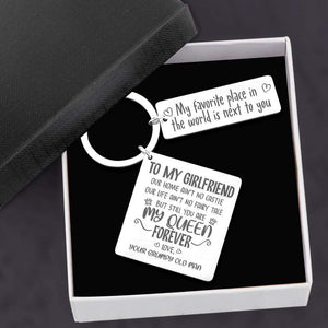Calendar Keychain - To My Girlfriend - You Are My Queen Forever - Gkr13012