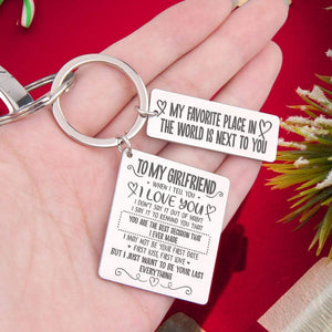 Calendar Keychain - To My Girlfriend - You Are The Best Thing That Ever Happened To Me - Gkr13011