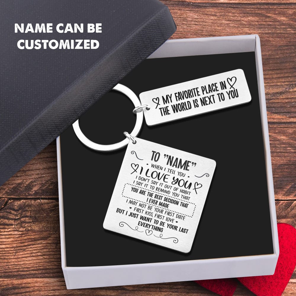 Calendar Keychain - To My Girlfriend - You Are The Best Thing That Ever Happened To Me - Gkr13011