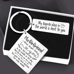 Calendar Keychain - To My Girlfriend - You Were The Best Decision I've Ever Made - Gkr13010