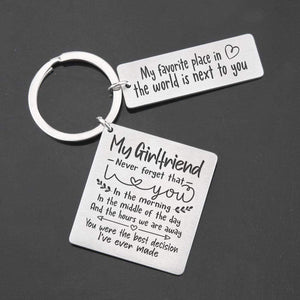 Calendar Keychain - To My Girlfriend - You Were The Best Decision I've Ever Made - Gkr13010