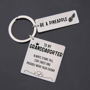 Calendar Keychain - To My Granddaughter - Be A Pineapple - Gkr23001