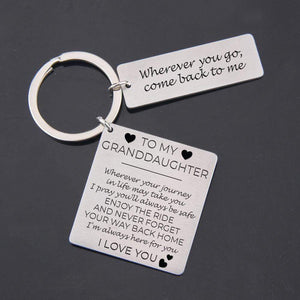 Calendar Keychain - To My Granddaughter - I'm Always Here For You - Gkr23002