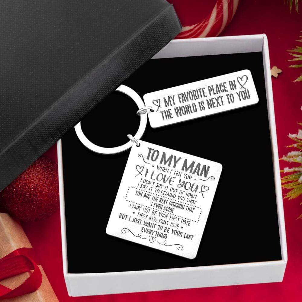 Calendar Keychain - To My Man - You Are The Best Decision that I ever made - Gkr26025