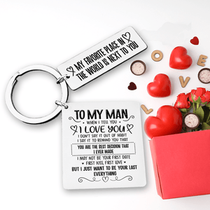 Calendar Keychain - To My Man - You Are The Best Decision that I ever made - Gkr26025