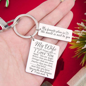 Calendar Keychain - To My Wife - Never Forget That I Love You - Gkr15009