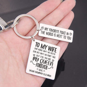 Calendar Keychain - To My Wife - You Are My Queen Forever - Gkr15008