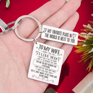 Calendar Keychain - To My Wife - You Are The Best Thing That Ever Happened To Me - Gkr15007