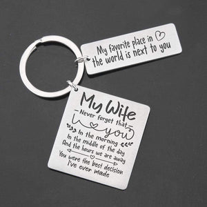 Calendar Keychain - To My Wife - You Were The Best Decision I've Ever Made - Gkr15006