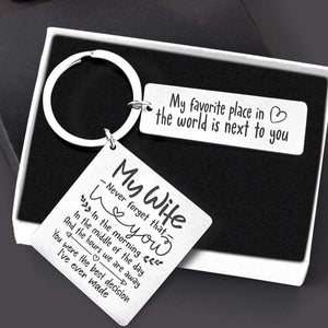 Calendar Keychain - To My Wife - You Were The Best Decision I've Ever Made - Gkr15006