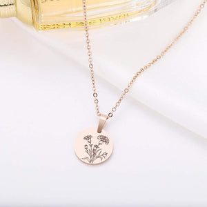 Carnation Necklace - To My Mom - I'm So Glad You Are Mine - Gnev19004