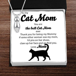 Cat Pendant Necklace - Cat - To Cat Mom - You Are The Best Cat Mom - Glx19009