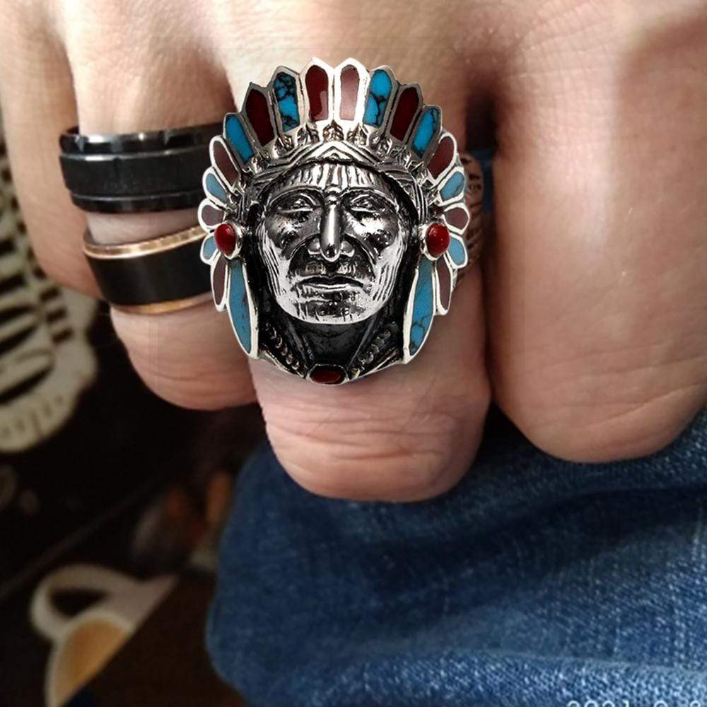 Chieftain Ring - Native American & Indian Motorcycle - To My Only