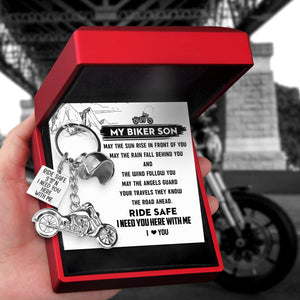 Classic Bike Keychain - Biker - To My Biker Son - I Love You - Gkt16030