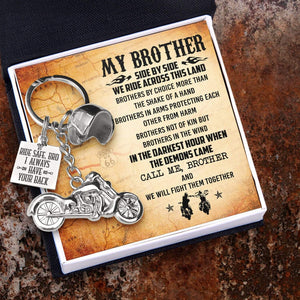 Classic Bike Keychain - Biker - To My Brother - I always have your back  - Gkt33001