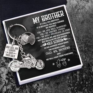 Classic Bike Keychain - Biker - To My Brother - I Always Have Your Back  - Gkt33003