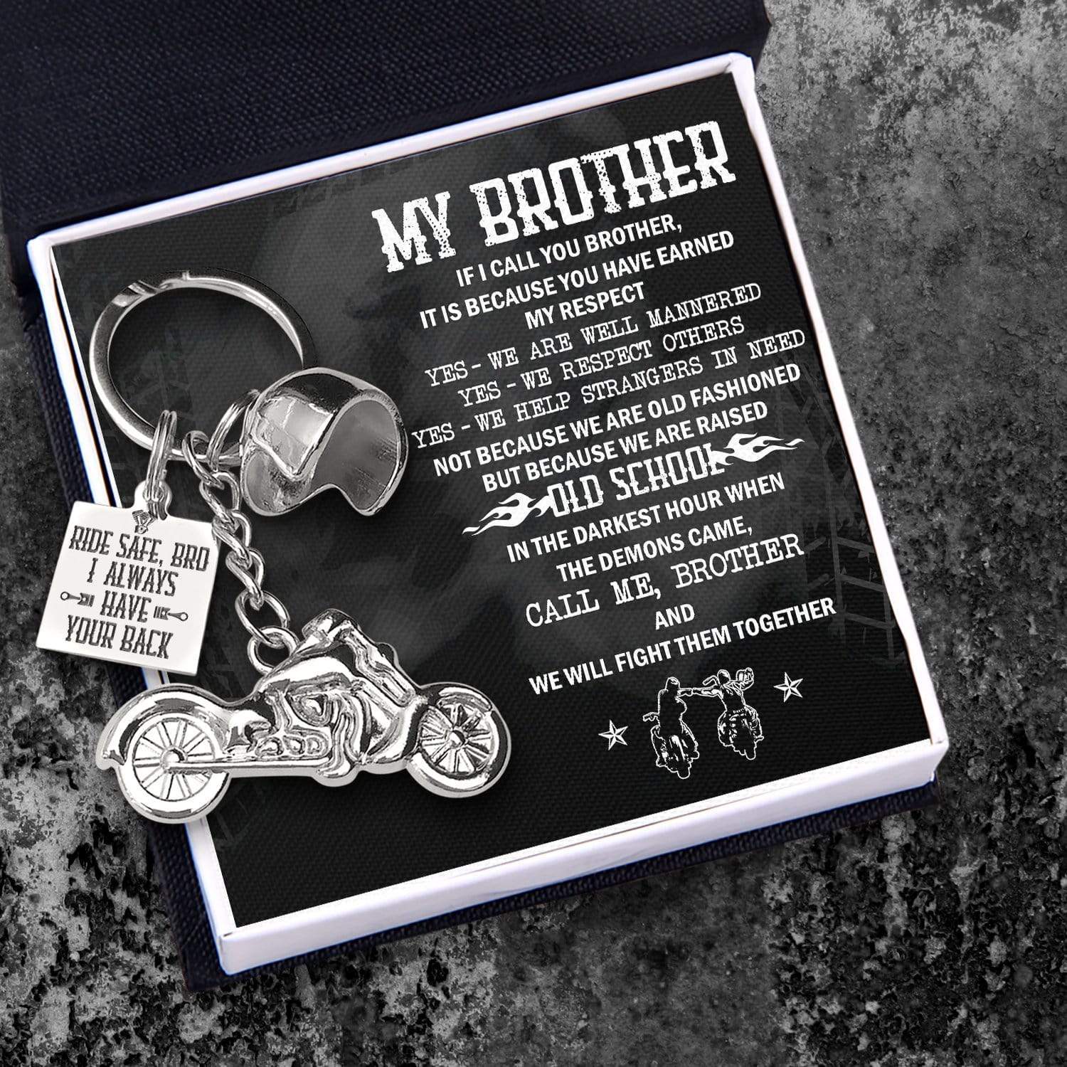 Wrapsify Classic Bike Keychain - to My Son from Mom - You Will Always Be My Little Boy - Gkt16013