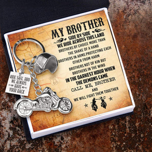 Classic Bike Keychain - Biker - To My Brother - We always have your back  - Gkt33002