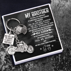 Classic Bike Keychain - Biker - To My Brother - We Always Have Your Back  - Gkt33004