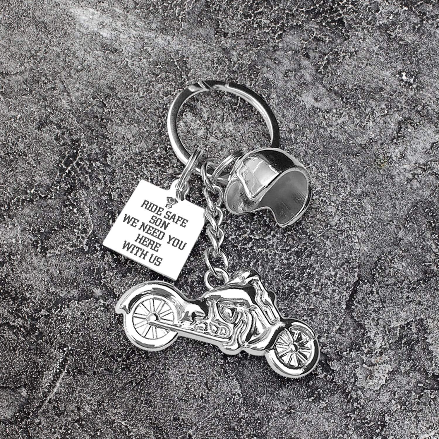 Wrapsify Classic Bike Keychain - to My Son from Mom - You Will Always Be My Little Boy - Gkt16013