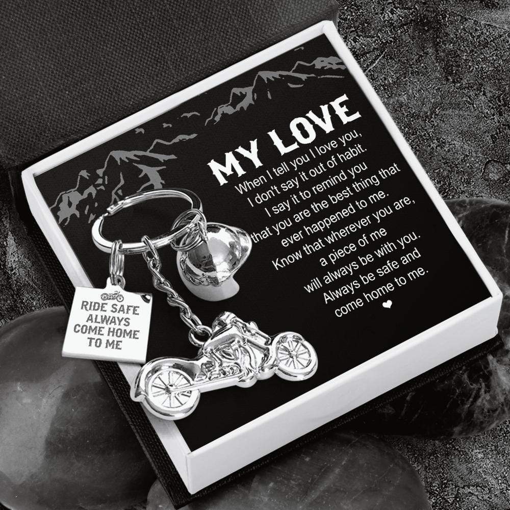 Classic Bike Keychain - My Love - A Piece Of Me Will Always Be With You - Gkt26003