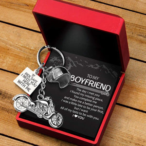 Classic Bike Keychain - To My Boyfriend - All Of My Lasts To Be With You - Gkt12002