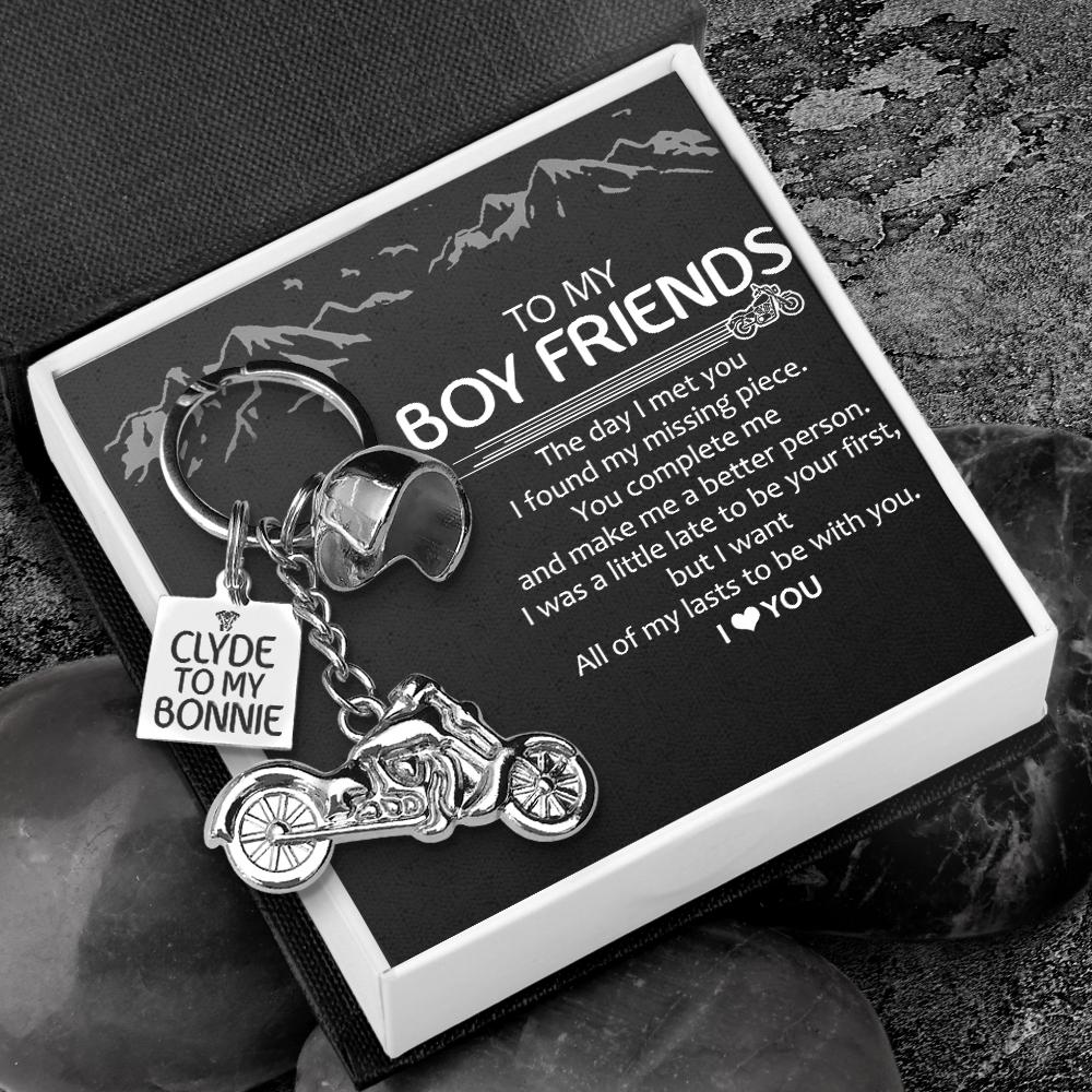 Classic Bike Keychain - To My Boyfriend - The Day I Met You I Found My Missing Piece - Gkt12006