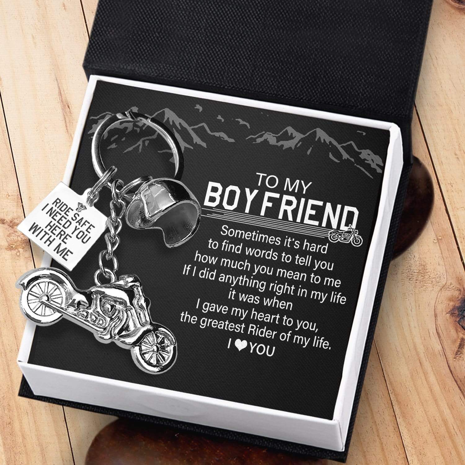 Classic Bike Keychain - To My Boyfriend - The Greatest Rider Of My Life - Gkt12003