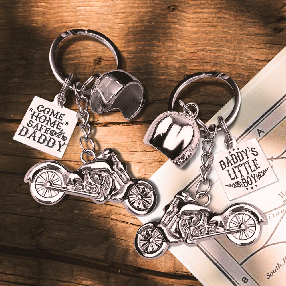 Classic Bike Keychain - To My Daddy - COME "HOME" SAFE DADDY - Gkt18009
