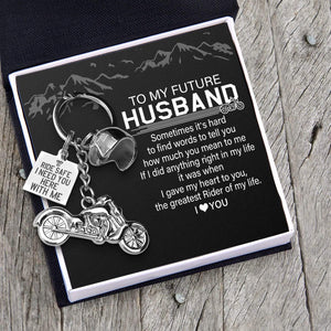 Classic Bike Keychain - To My Future Husband - The Greatest Rider Of My Life - Gkt24003