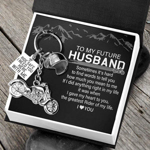 Classic Bike Keychain - To My Future Husband - The Greatest Rider Of My Life - Gkt24003