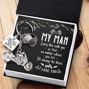 Classic Bike Keychain - To My Man - I'll Always Be There - Gkt26010