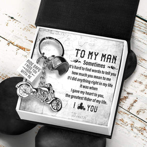 Classic Bike Keychain - To My Man - I Love You - Gkt26016