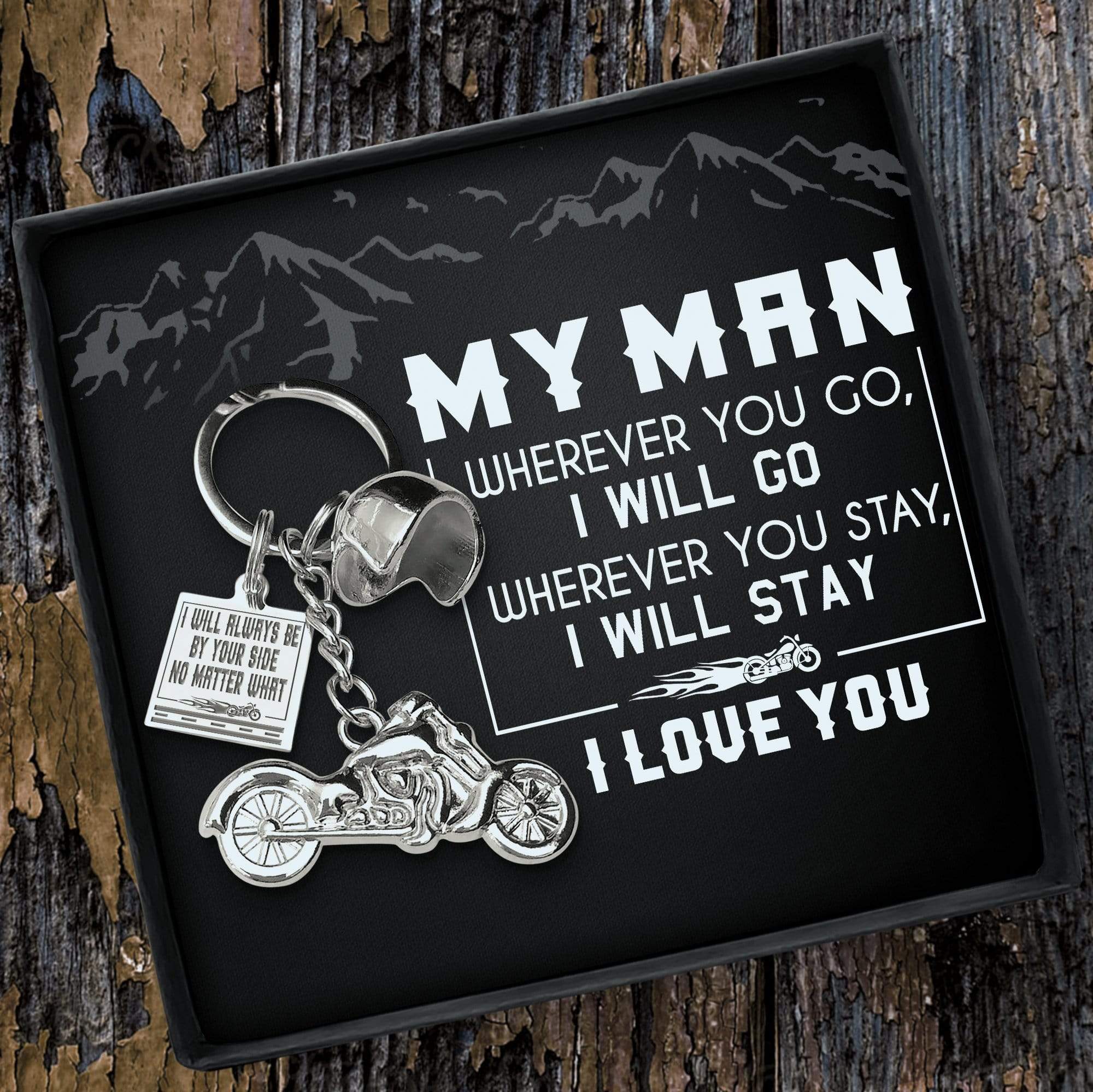 Wrapsify Classic Bike Keychain - to My Daddy - Be Safe, Stay Strong, Come Home - Gkt18002